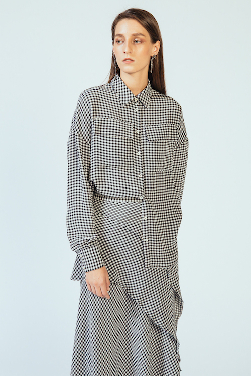 Gingham silk shirt - I M M I