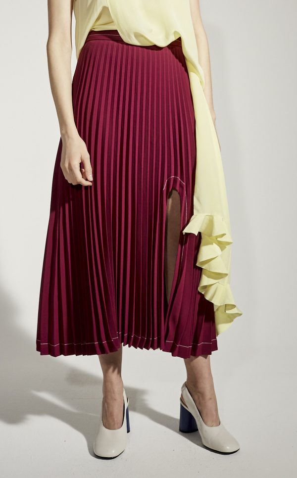 Asymetrical pleated skirt - I M M I