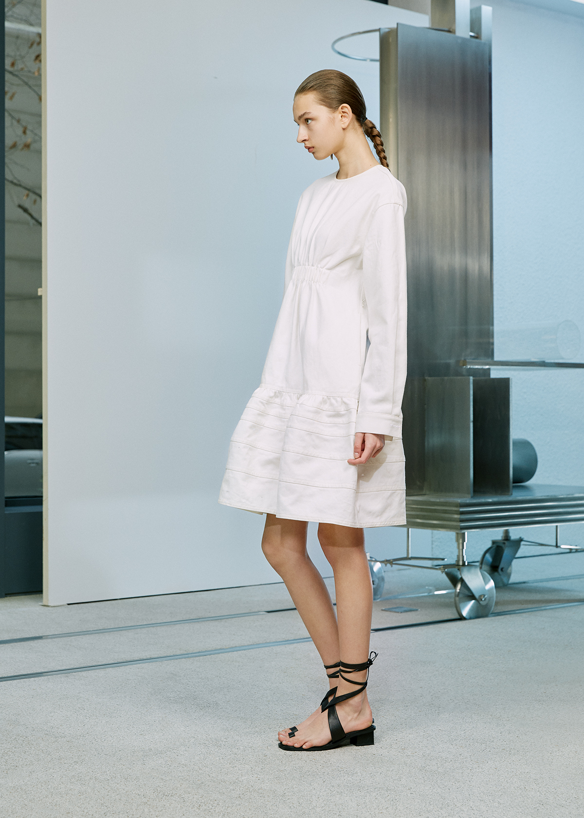 White denim dress 191DS069D I M M I